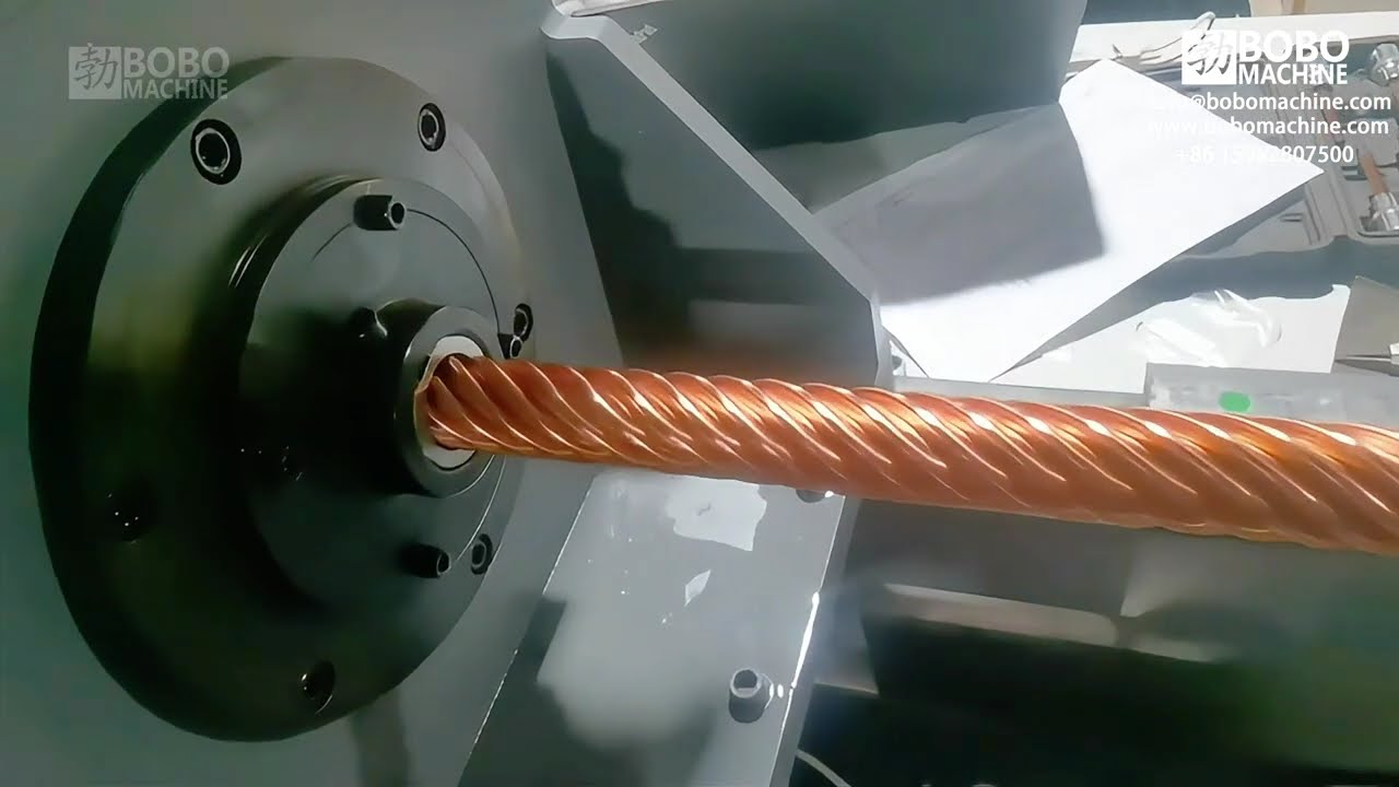 Copper corrugated tube twisting machine/Refrigerator Spiral Copper Corrugated Hose Making Machine